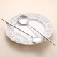 Salad Servers,Spoon and Fork Set 11.41 inch,18/10 Stainless Steel Salad Serving Silver